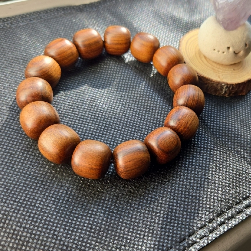 Rosewood Wooden Bead Bracelet